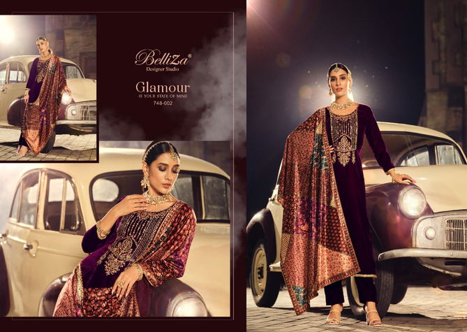 Belliza Karigari Exclusive Wear Wholesale Dress Material Collection